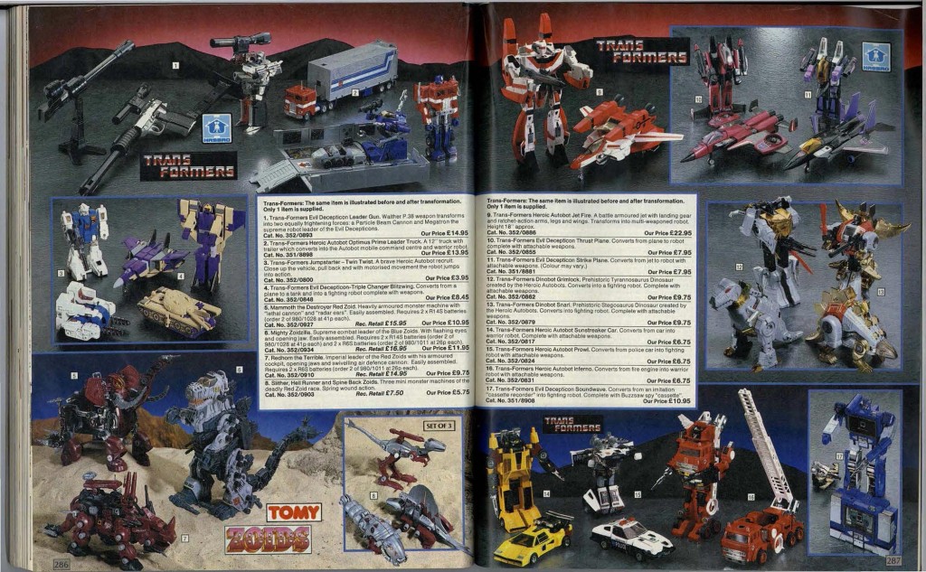 Argos 1985 Transformers