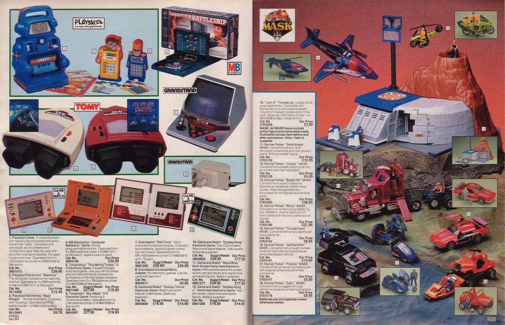 Argos 1986 Game & Watch and M.A.S.K.