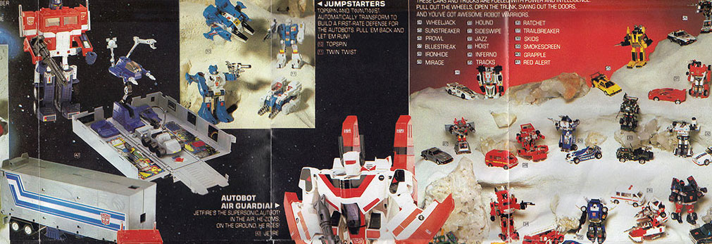 Very cool Transformers toy leaflet from 1985