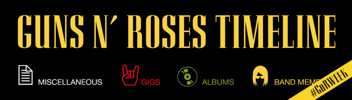 Guns N’ Roses Timeline