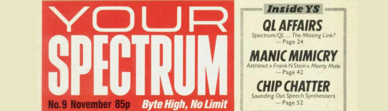 Old Spectrum Mags – Your Spectrum Issue 09 Nov 1984
