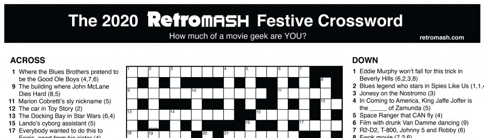 The new Retromash festive crossword is now live